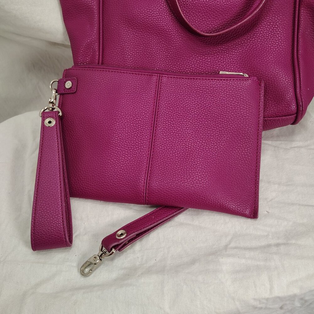 thirty one pink purse with matching clutch - Picture 6 of 10